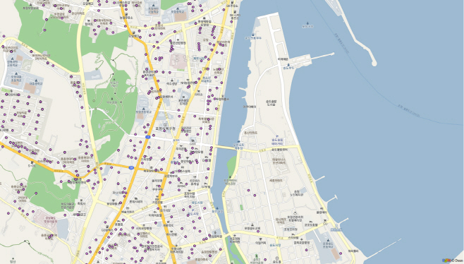 2-2._포항시_북구_체납현황(지도)북구청_주변
