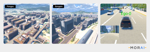 모라이 시뮬레이터를 통해 구현한 디지털트윈 환경 (1)