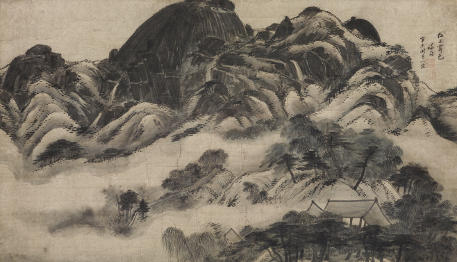 1. 정선 필 인왕제색도(국보 제216호)