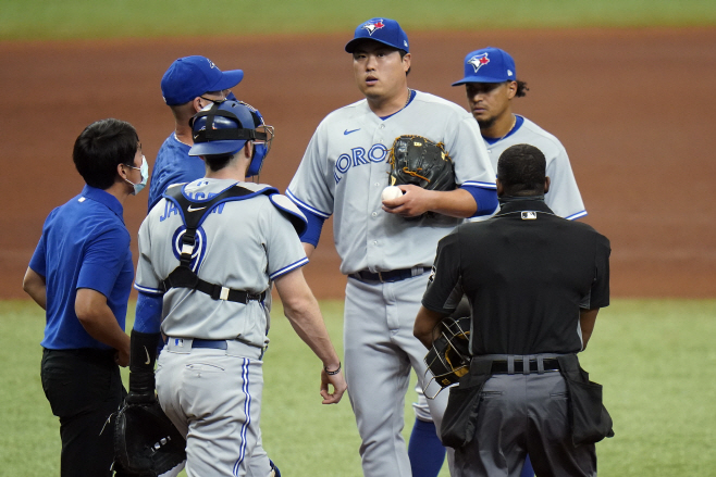 Blue Jays Rays Baseball <YONHAP NO-0520> (AP)