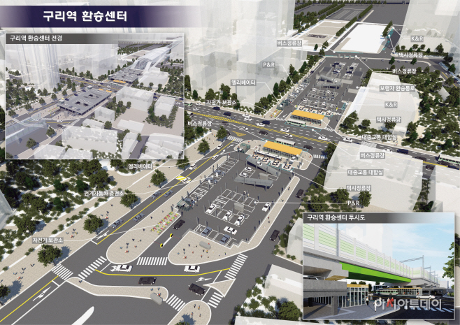 구리역 환승센터(안) 건립사업 조감도