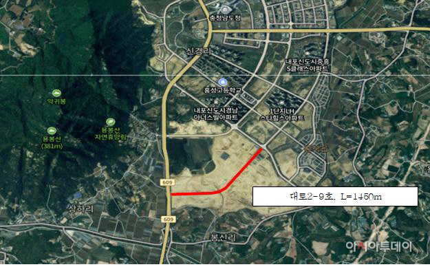 3일 (내포첨단산업단지 _2-9호선 위치도)