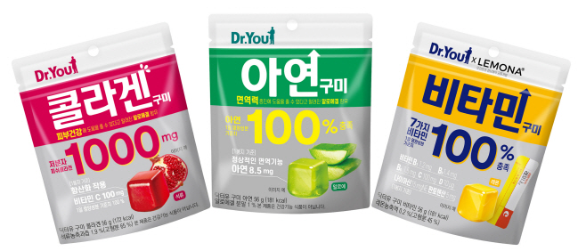 [오리온 사진자료] 닥터유 구미 3종 제품 이미지
