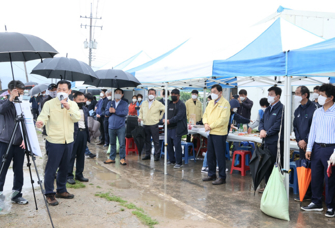 1. 주낙영 경주시장, 드문모심기(소식 재배) 모내기 행사 참여