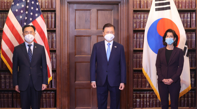 문 대통령과 한미 장관