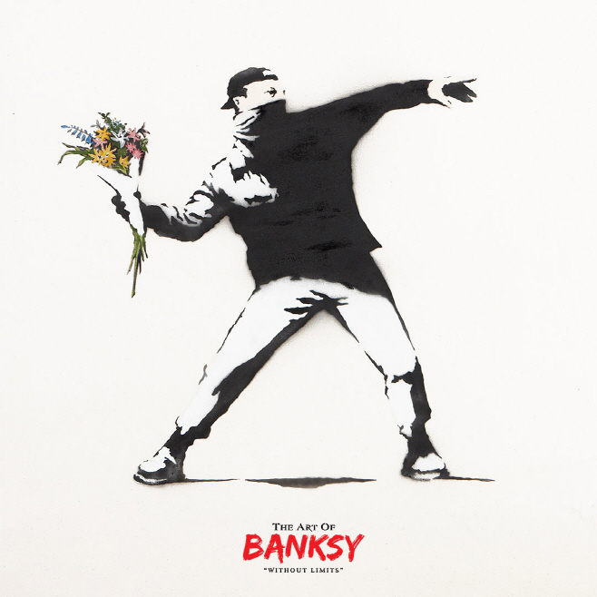 flower throwerⓒtheartofbanksy