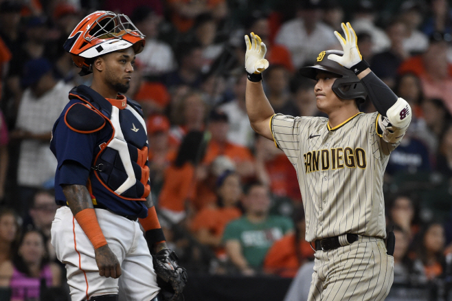 Padres Astros Baseball <YONHAP NO-1420> (AP)