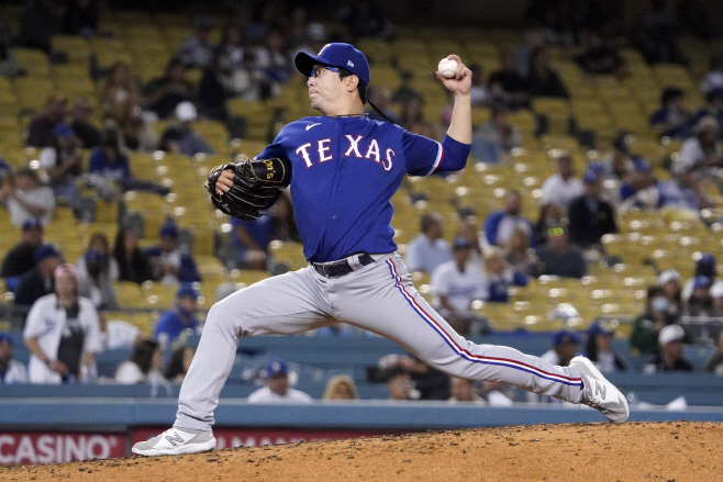 Rangers Dodgers Baseball <YONHAP NO-3957> (AP)