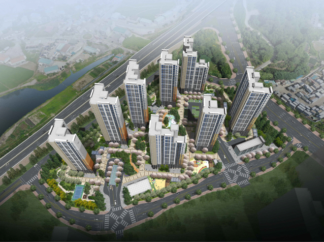 오산세교 지역주택조합 공동주택 사업 조감도
