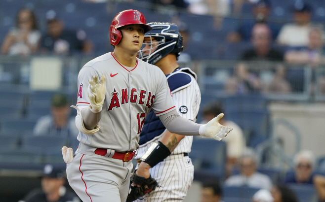 Angels Yankees Baseball <YONHAP NO-1568> (AP)