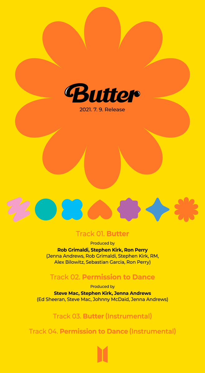 방탄소년단_싱글 CD Butter_트랙리스트_이미지