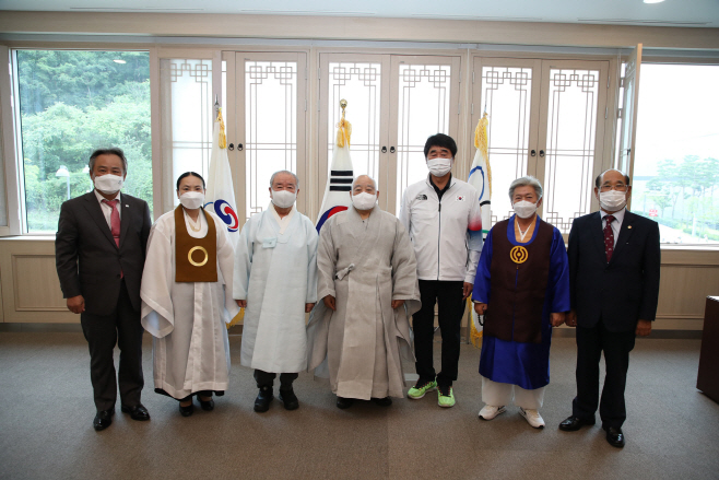 한국종교인평화회의 격려 방문 사진