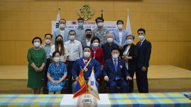 몽골 볼강 아이막 도지사와 스카우트 청소년 교류