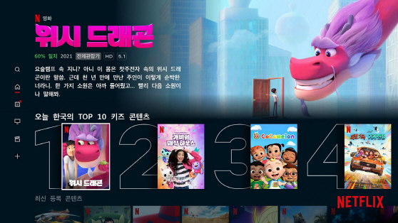 [사진자료] 넷플릭스 키즈 Top 10 콘텐츠