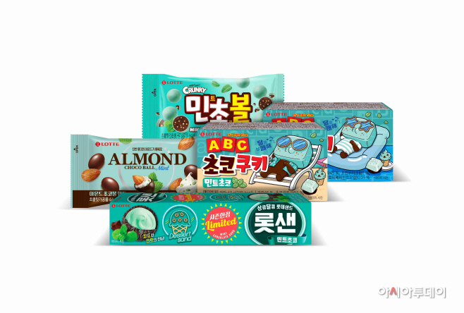 롯데제과 민트초코 라인업 4종