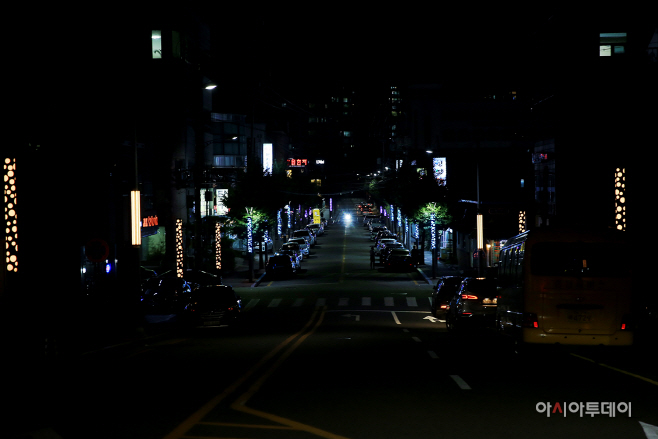 서산시, 먹거리골에 경관조명 조성