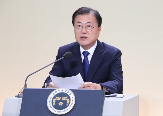 마무리 발언하는 문재인 대통령