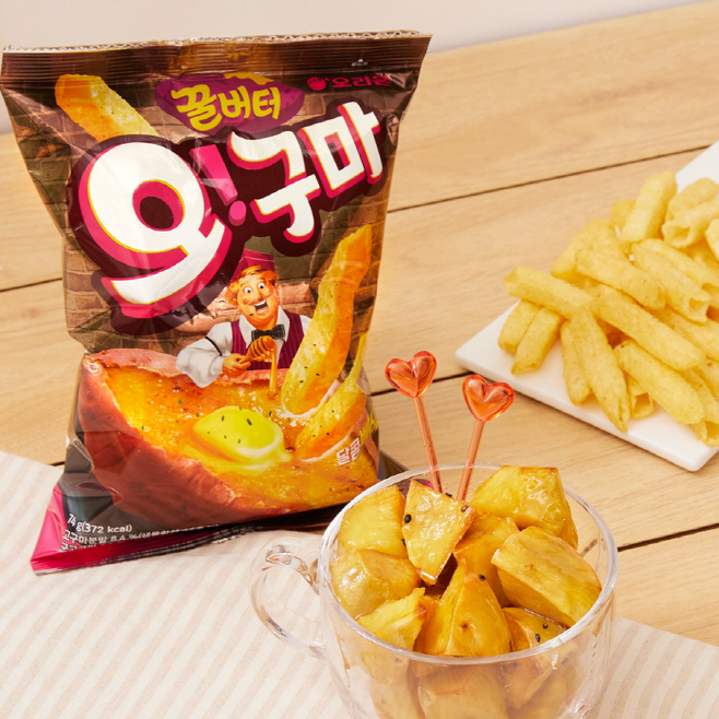 [오리온 사진자료] 오리온 '꿀버터 오!구마' 제품 이미지