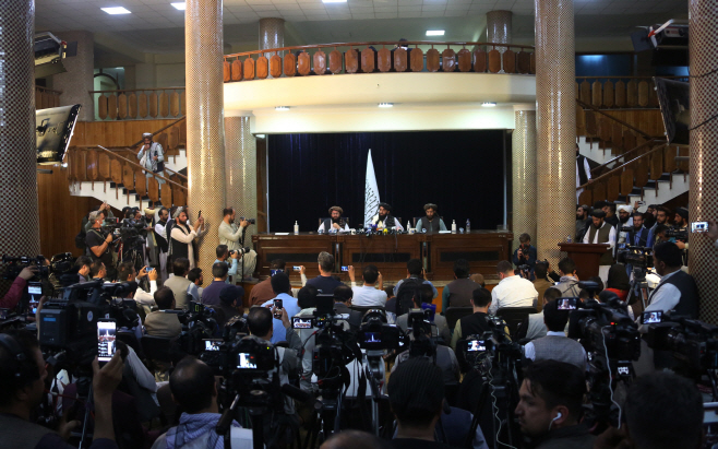 AFGHANISTAN-KABUL-TALIBAN-PRESS CONFERENCE