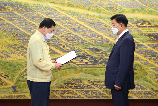 주낙영 경주시장이 23일 시청 대외협력실에서 열린 경주미디어