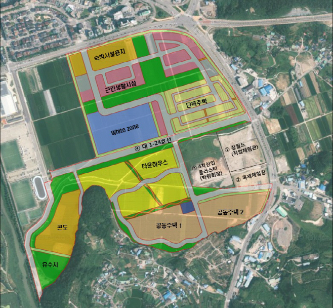 연향뜰 토지이용계획(안) - 위성