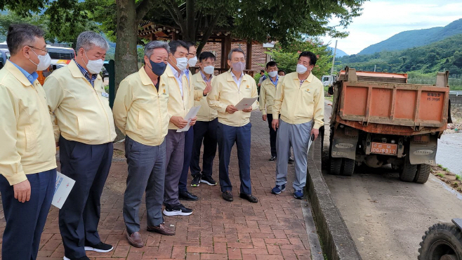 영천시) 경상북도의회 건설소방위원회 태풍 피해 현장 방문 사