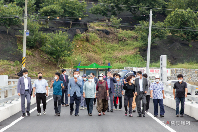 청양군, 사업비 27억 들여 103m짜리 2차선 교량 완공3