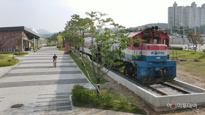음악역1939 기차설치 작업