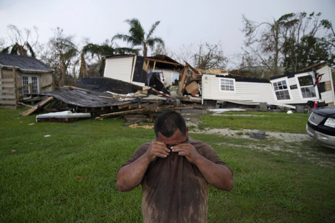 Hurricane Ida Louisiana <YONHAP NO-2117> (AP)