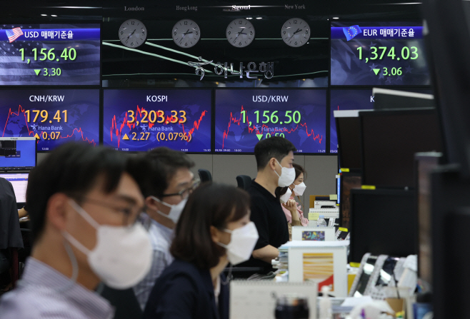 코스피, 소폭 상승 마감<YONHAP NO-3672>