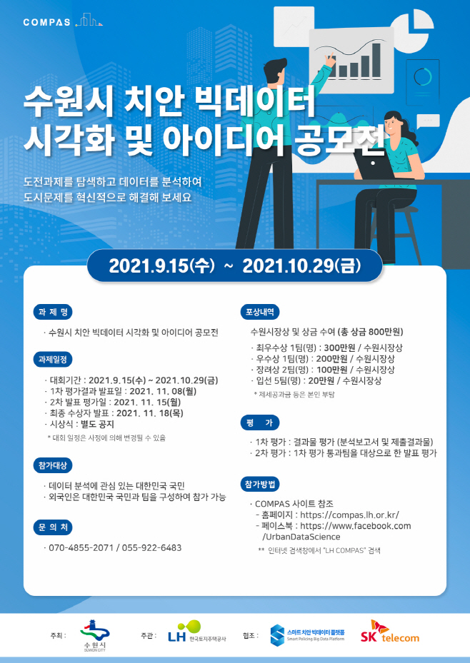 ‘수원시 치안 빅데이터 시각화 및 아이디어 공모전’ 개최