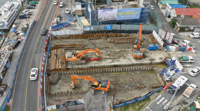 7번차도교 공사현장/제공=포항시