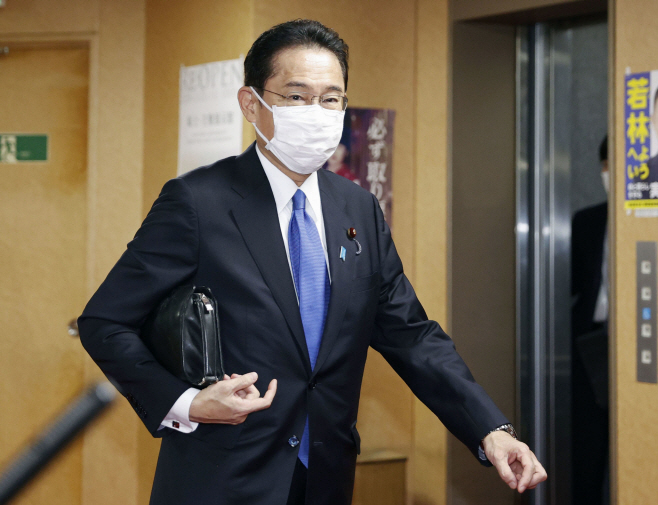 총리 선출 앞둔 기시다 일본 자민당 총재
