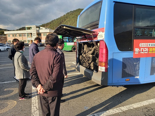 상반기 시내버스 차량 일제점검 모습