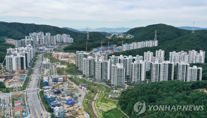 경기도 성남시 대장동 개발지구 연합사진