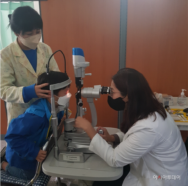 1.(1)취학전아동 실명예방사업