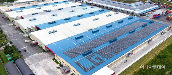 [사진1] LG전자, 태국 생활가전 공장에도 태양광 발전소 도입