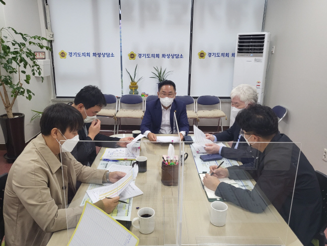 오진택의원, 경기도 건설국 도로사업 추진현황 점검 정담회