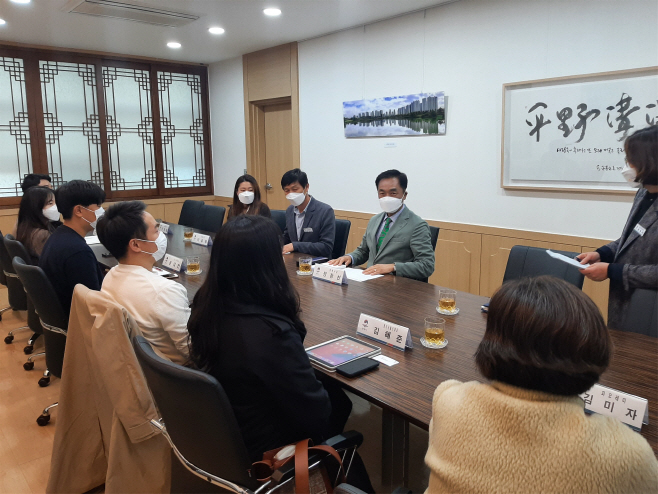 평택시, 청년창업지원센터 입주기업과의 간담회 가져