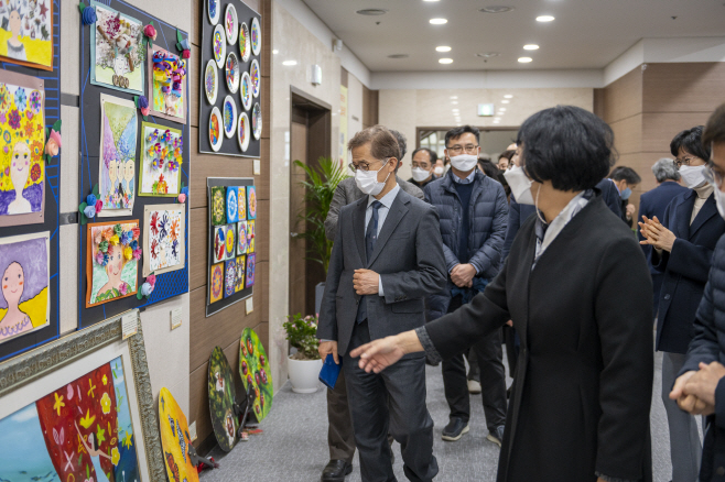 평택대, 발달장애인과 미술치료사가 만든 작품전시회