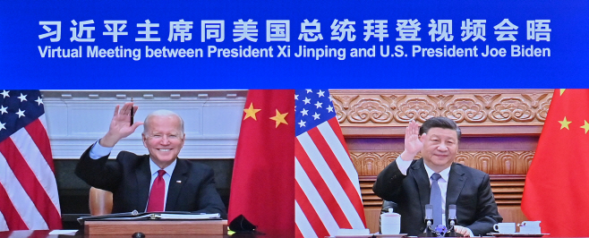 CHINA-BEIJING-XI JINPING-U.S.-JOE BIDEN-MEETING (CN)