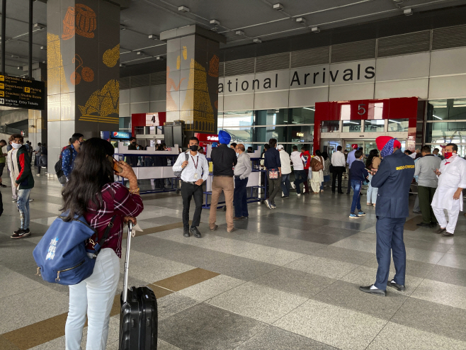 Virus Outbreak India Tourists <YONHAP NO-2687> (AP)