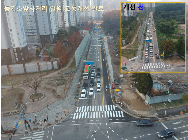 역북동 등기소 앞 사거리