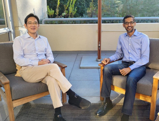 이재용 부회장, 순다르 피차이 구글 CEO 미팅