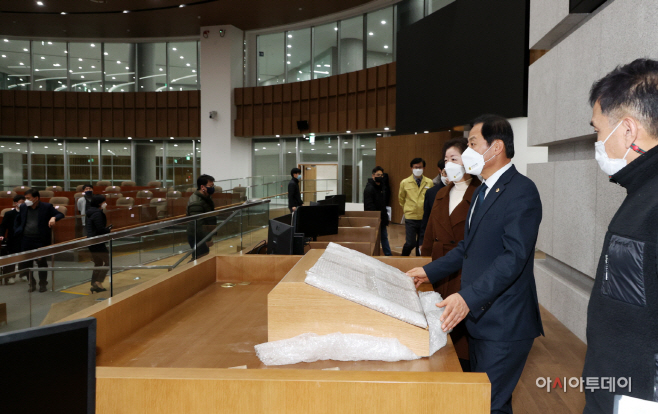 , 광교신청사 현장 점검