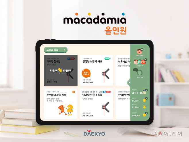 대교, 초등 전과목 AI 학습 '마카다미아 올인원' 신규 론칭