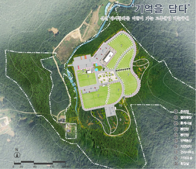 고흥군립 하늘공원 조감도