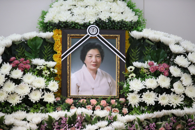 이한열 열사 모친 배은심 여사 빈소<YONHAP NO-1879>