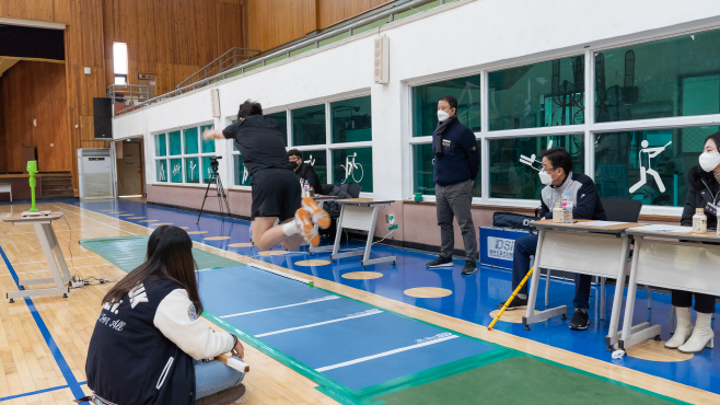 동국대 경주캠퍼스 스포츠건강과학부 실기고사 모습