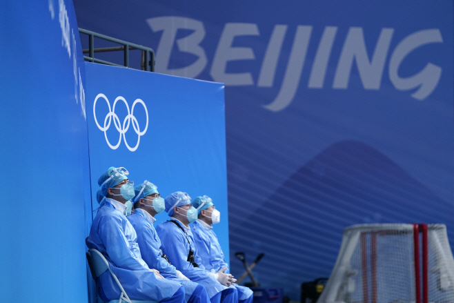 Beijing Olympics Ice Hockey <YONHAP NO-2060> (AP)